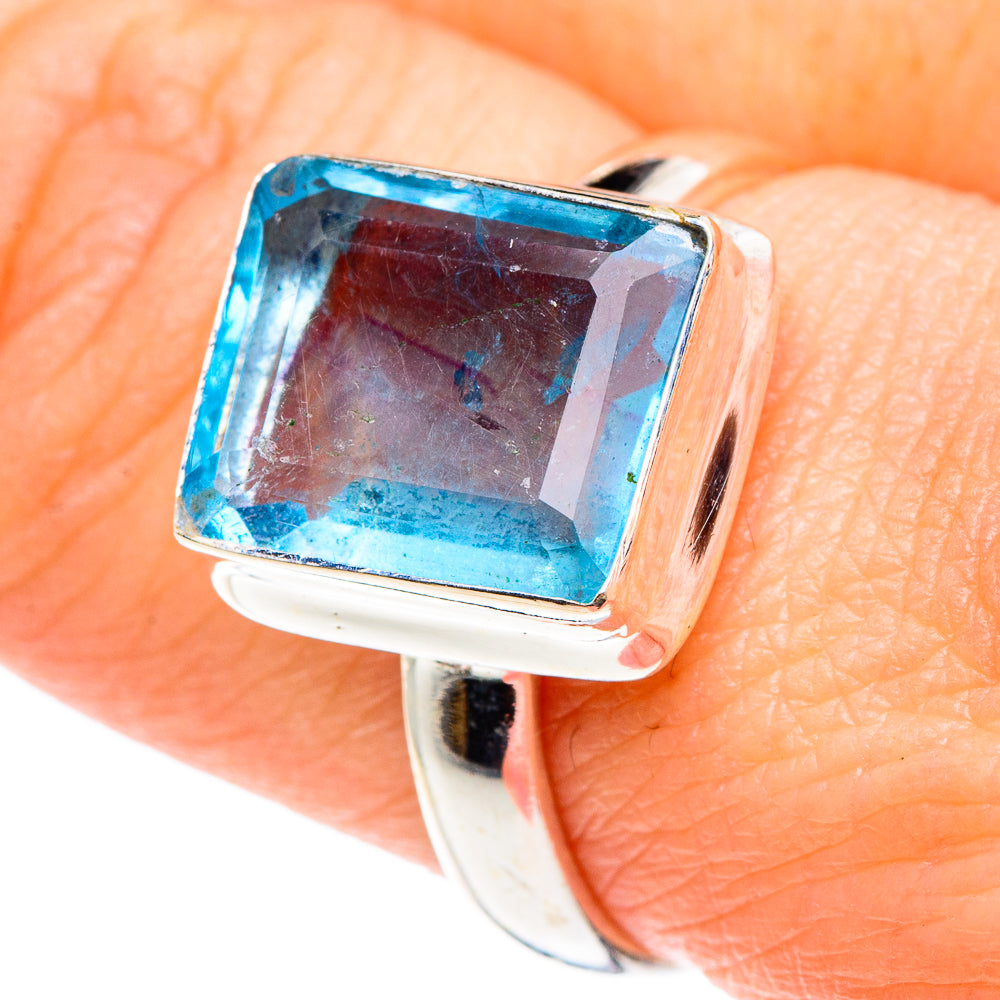 Blue Topaz Rings handcrafted by Ana Silver Co - RING90809