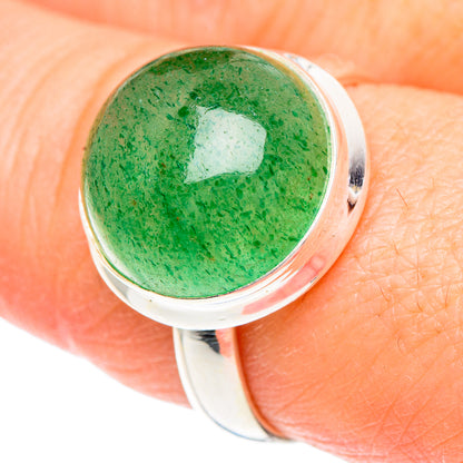Green Aventurine Rings handcrafted by Ana Silver Co - RING90812