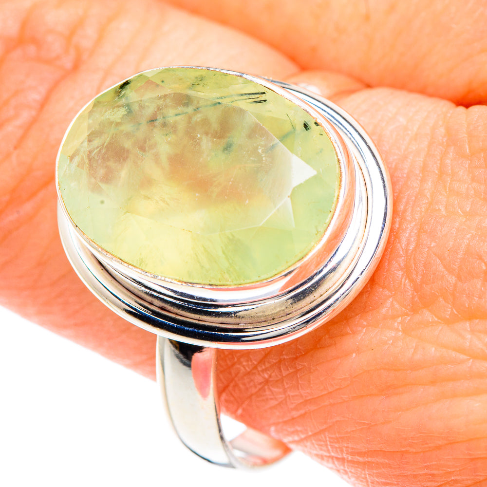Prehnite Rings handcrafted by Ana Silver Co - RING90813