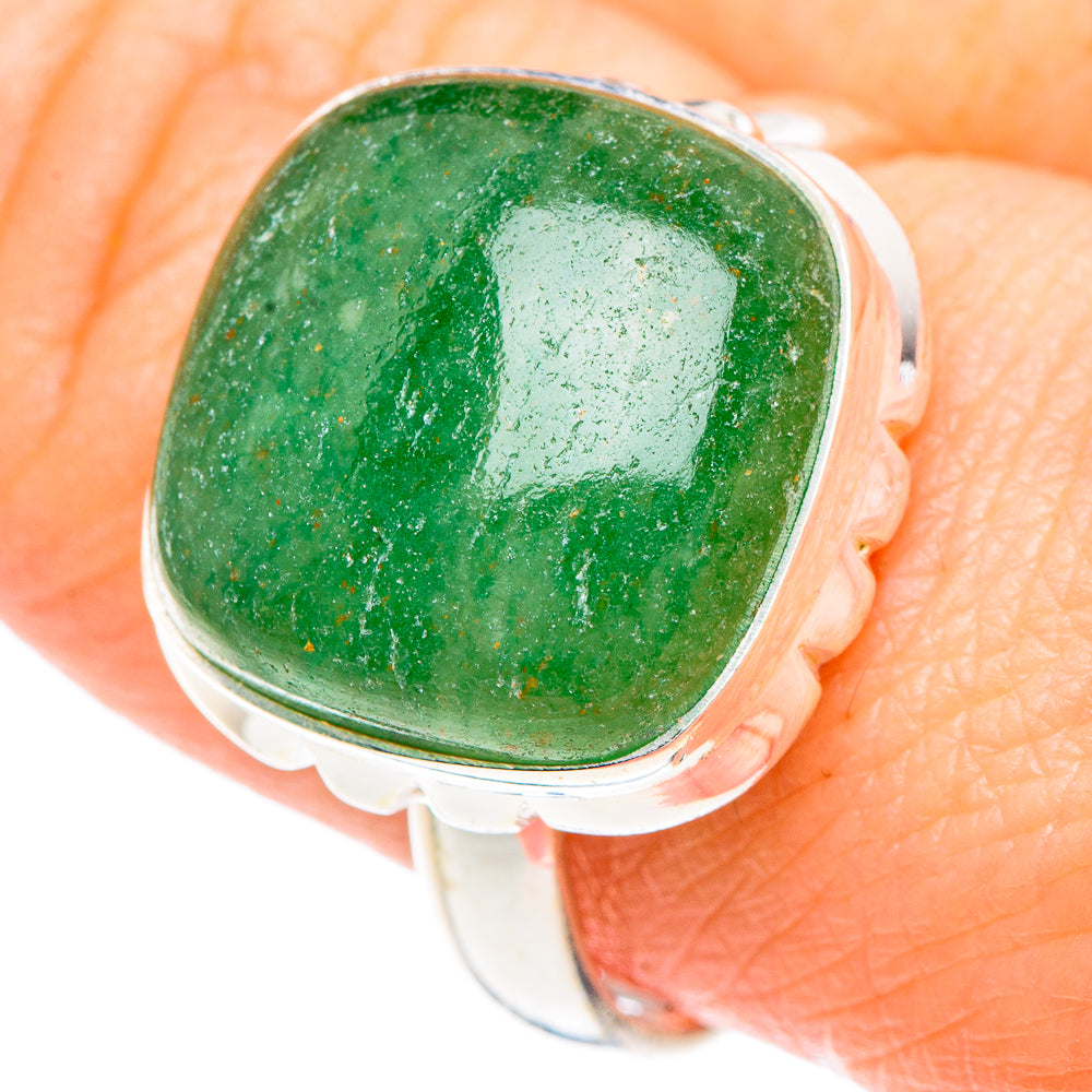Green Aventurine Rings handcrafted by Ana Silver Co - RING90815