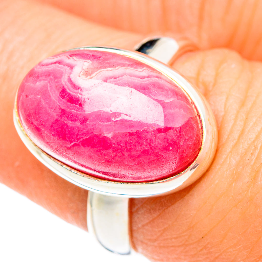 Rhodochrosite Rings handcrafted by Ana Silver Co - RING90821