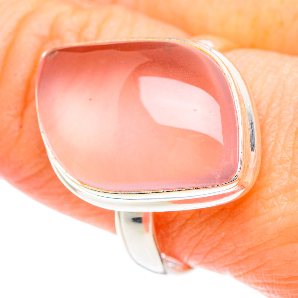 Rose Quartz Rings handcrafted by Ana Silver Co - RING90822