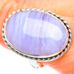 Blue Lace Agate Rings handcrafted by Ana Silver Co - RING90835