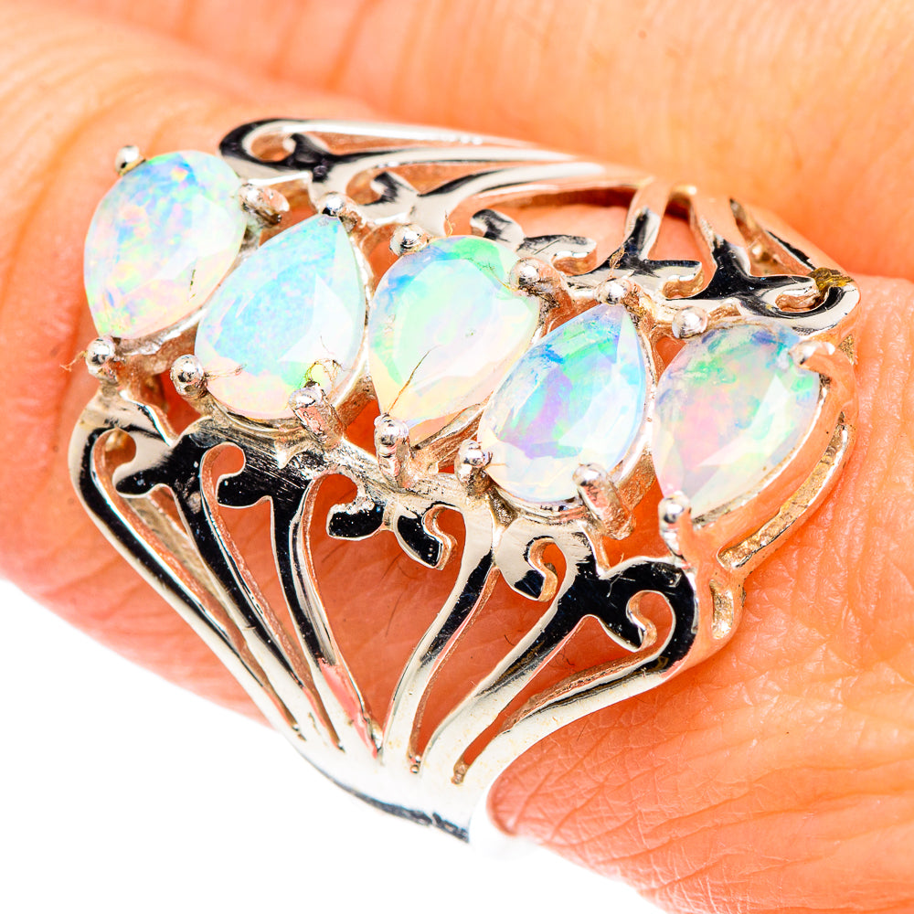 Ethiopian Opal Rings handcrafted by Ana Silver Co - RING90843