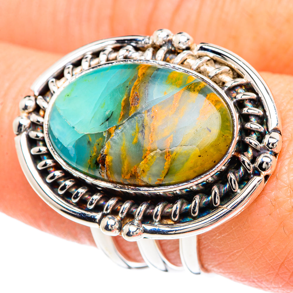 Peruvian Opal Rings handcrafted by Ana Silver Co - RING90848