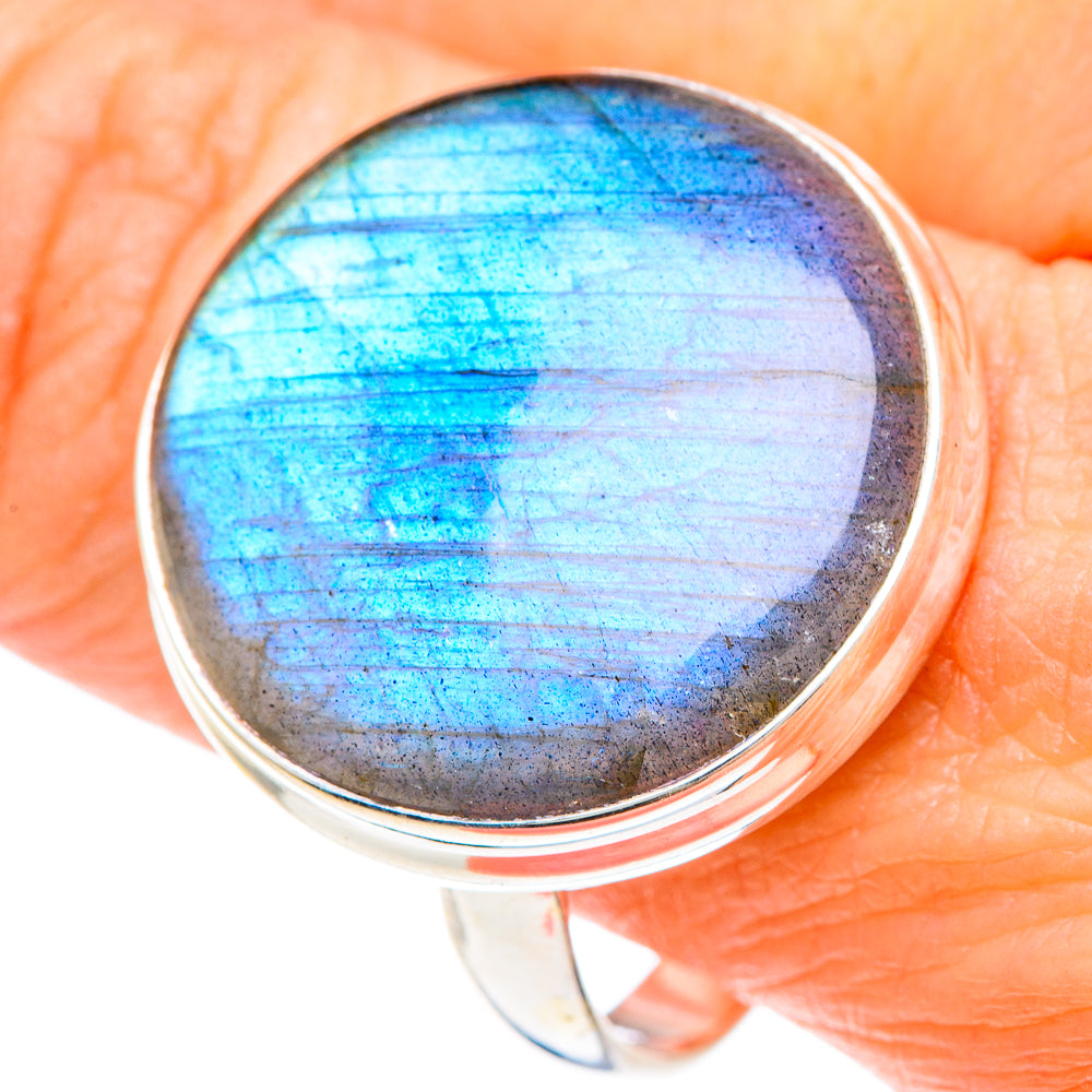 Labradorite Rings handcrafted by Ana Silver Co - RING90851