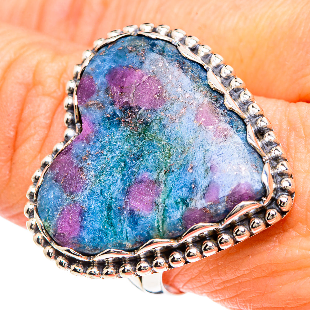 Ruby Fuchsite Rings handcrafted by Ana Silver Co - RING90852