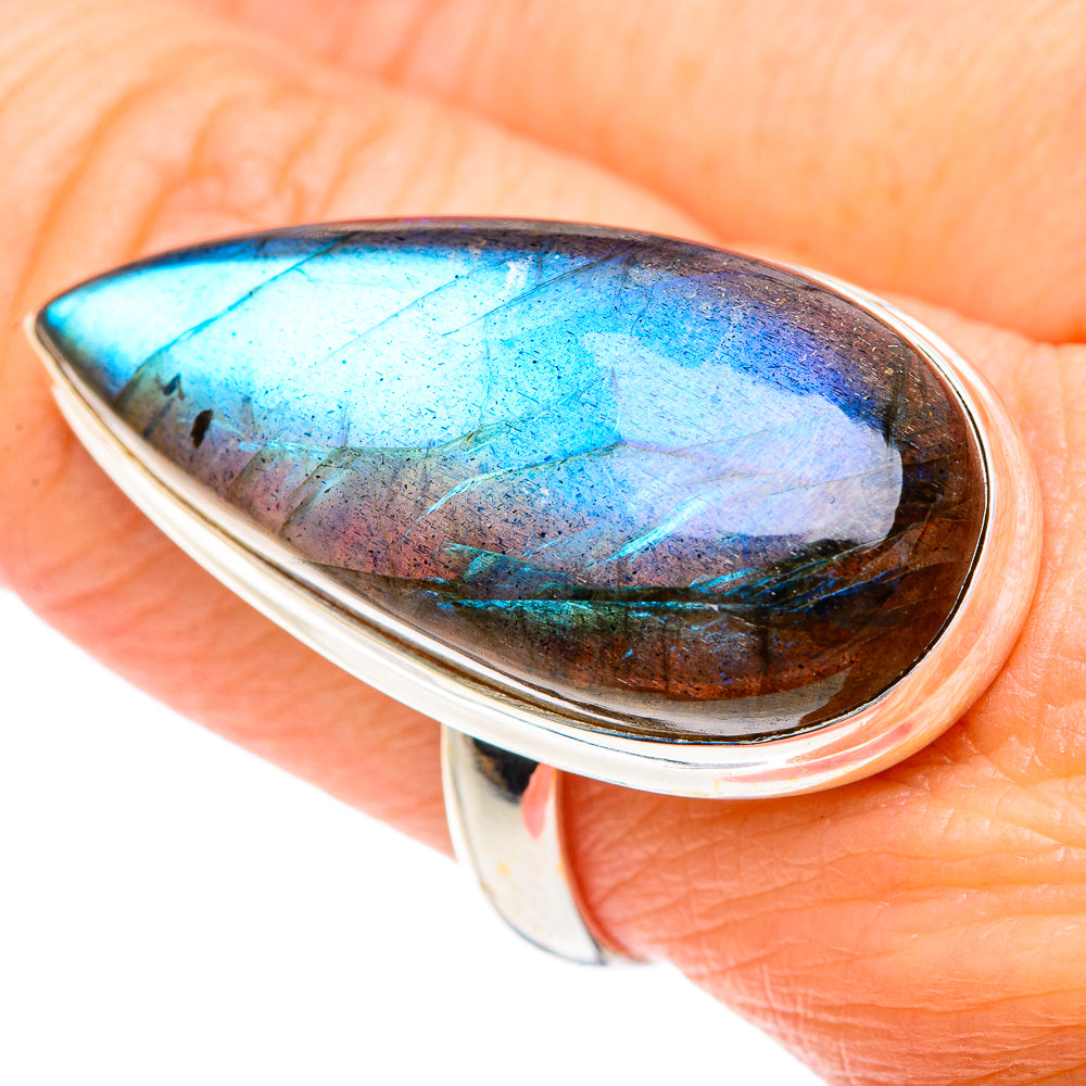 Labradorite Rings handcrafted by Ana Silver Co - RING90855