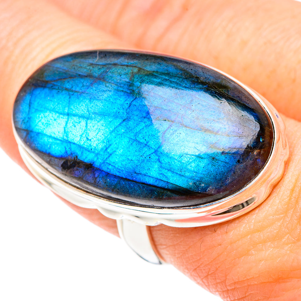 Labradorite Rings handcrafted by Ana Silver Co - RING90856