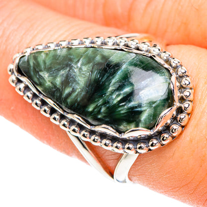 Seraphinite Rings handcrafted by Ana Silver Co - RING90859