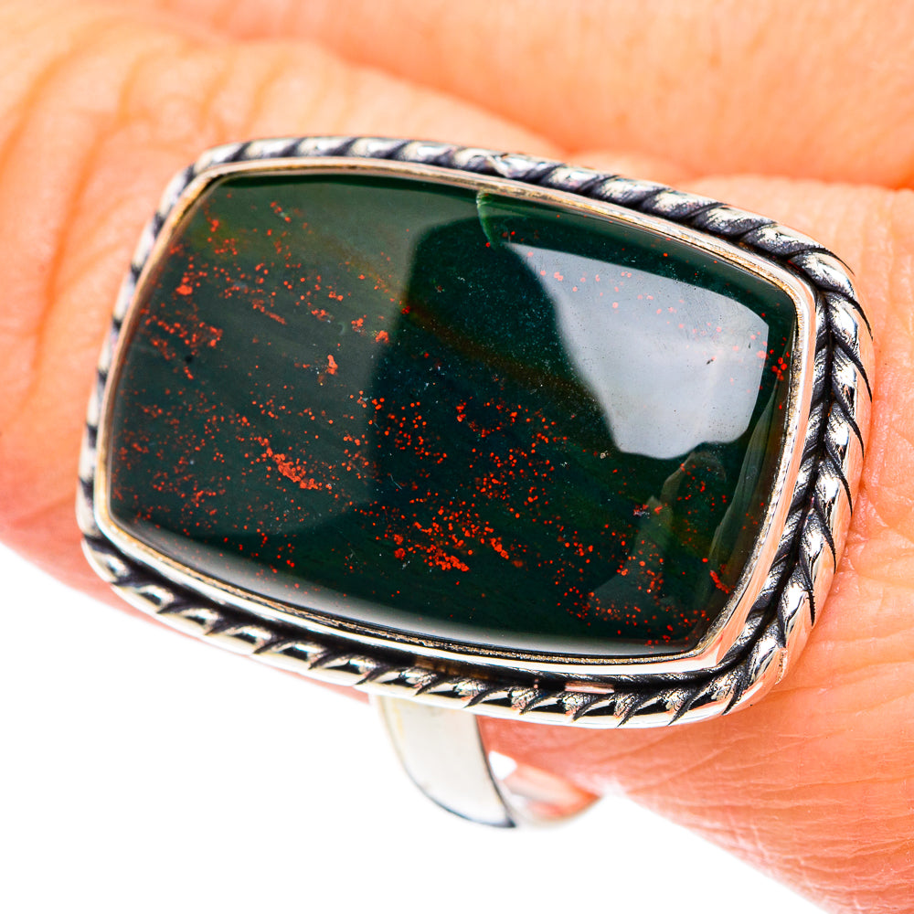 Bloodstone Rings handcrafted by Ana Silver Co - RING90860