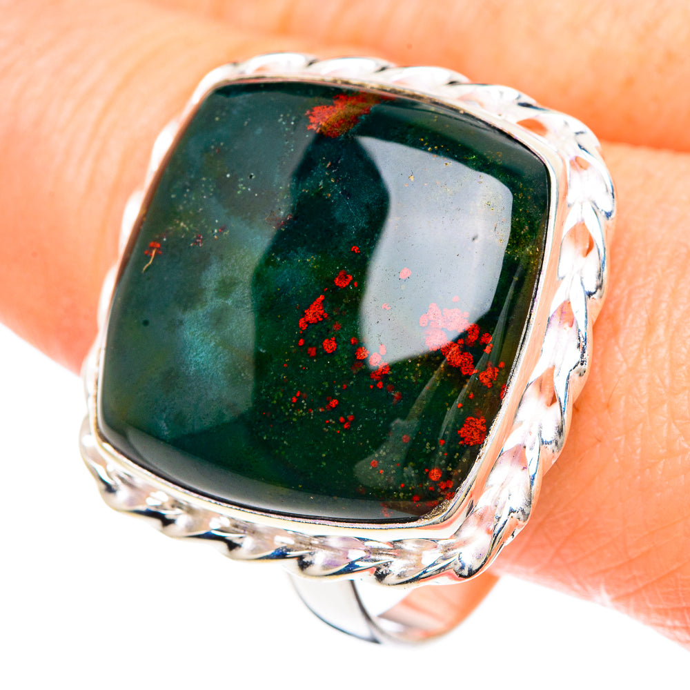 Bloodstone Rings handcrafted by Ana Silver Co - RING90864