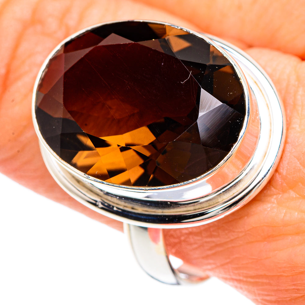 Smoky Quartz Rings handcrafted by Ana Silver Co - RING90870