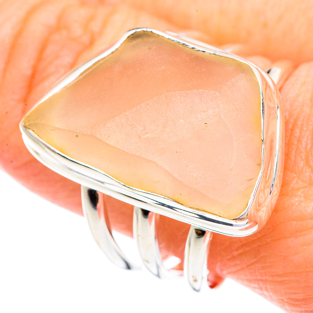 Libyan Desert Glass Rings handcrafted by Ana Silver Co - RING90876