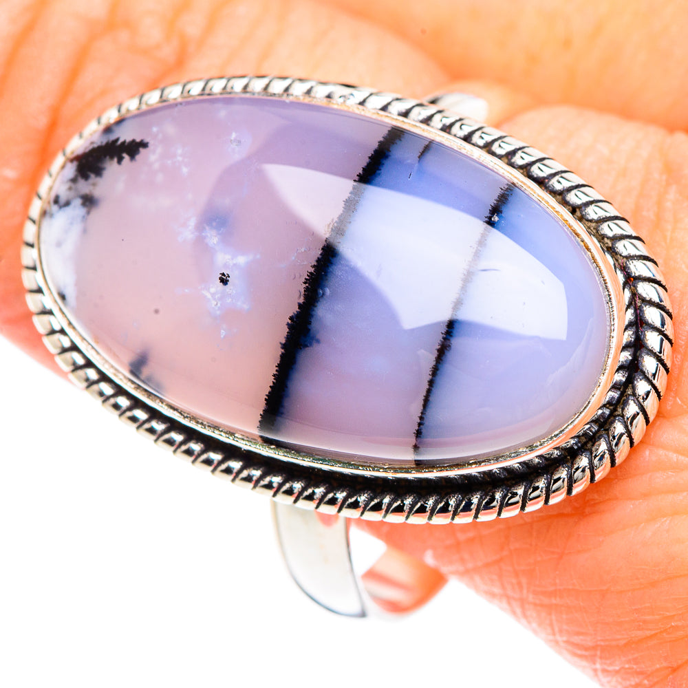 Dendritic Opal Rings handcrafted by Ana Silver Co - RING90891