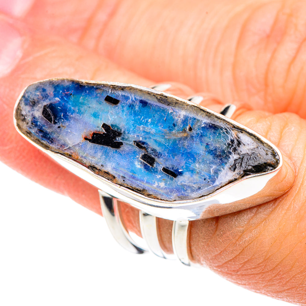 Rainbow Moonstone Rings handcrafted by Ana Silver Co - RING90892
