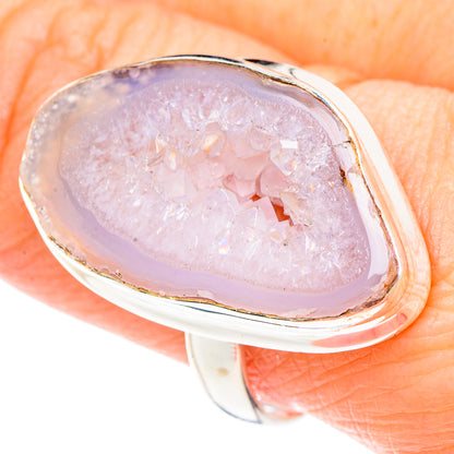 White Geode Slice Rings handcrafted by Ana Silver Co - RING90893