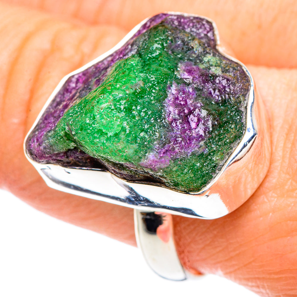 Ruby Zoisite Rings handcrafted by Ana Silver Co - RING90899
