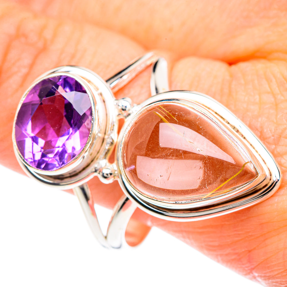 Rutilated Quartz Rings handcrafted by Ana Silver Co - RING90901