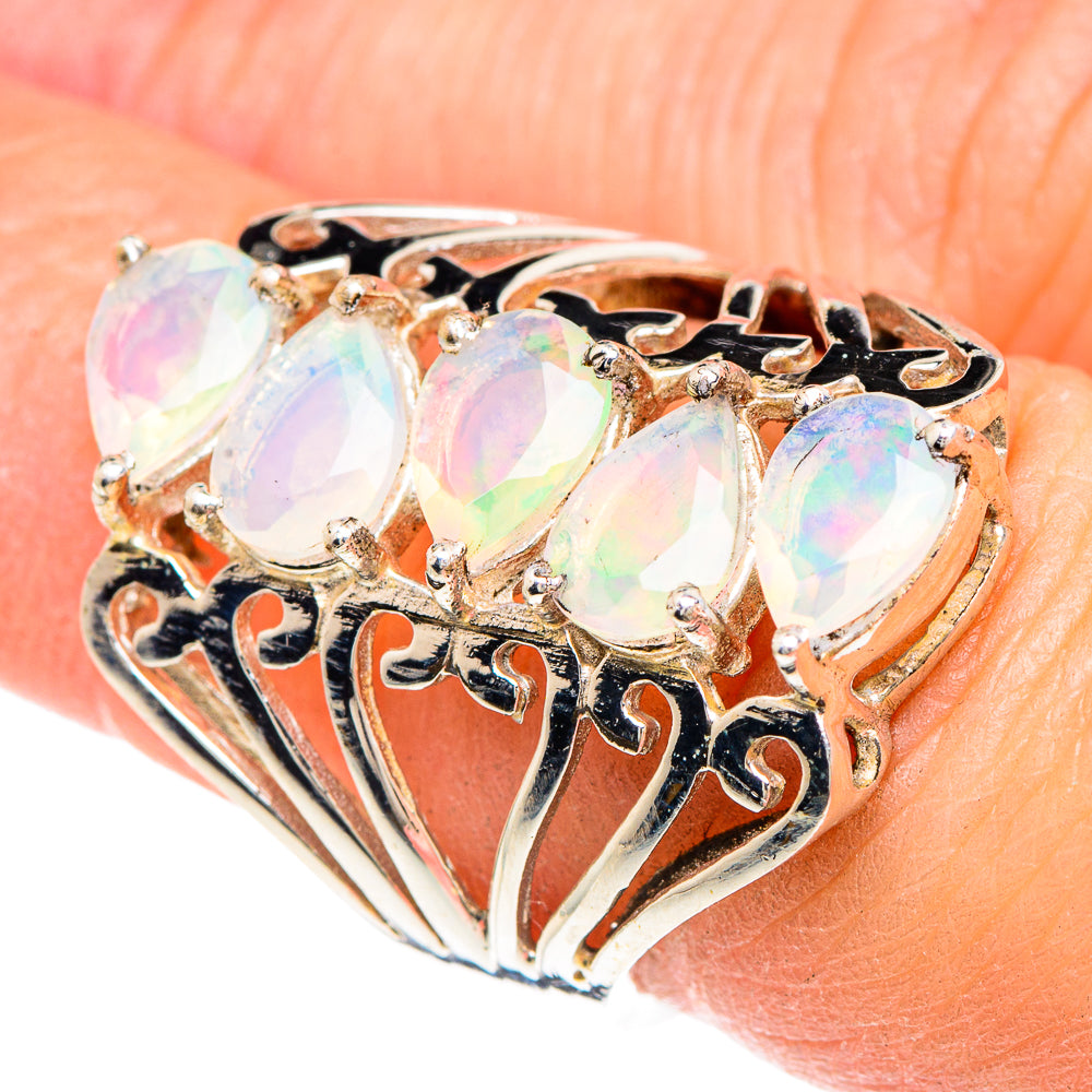 Ethiopian Opal Rings handcrafted by Ana Silver Co - RING90903