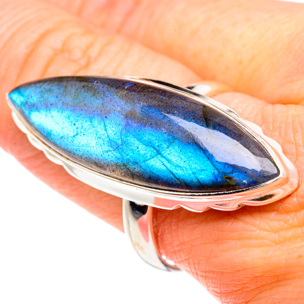 Labradorite Rings handcrafted by Ana Silver Co - RING90904