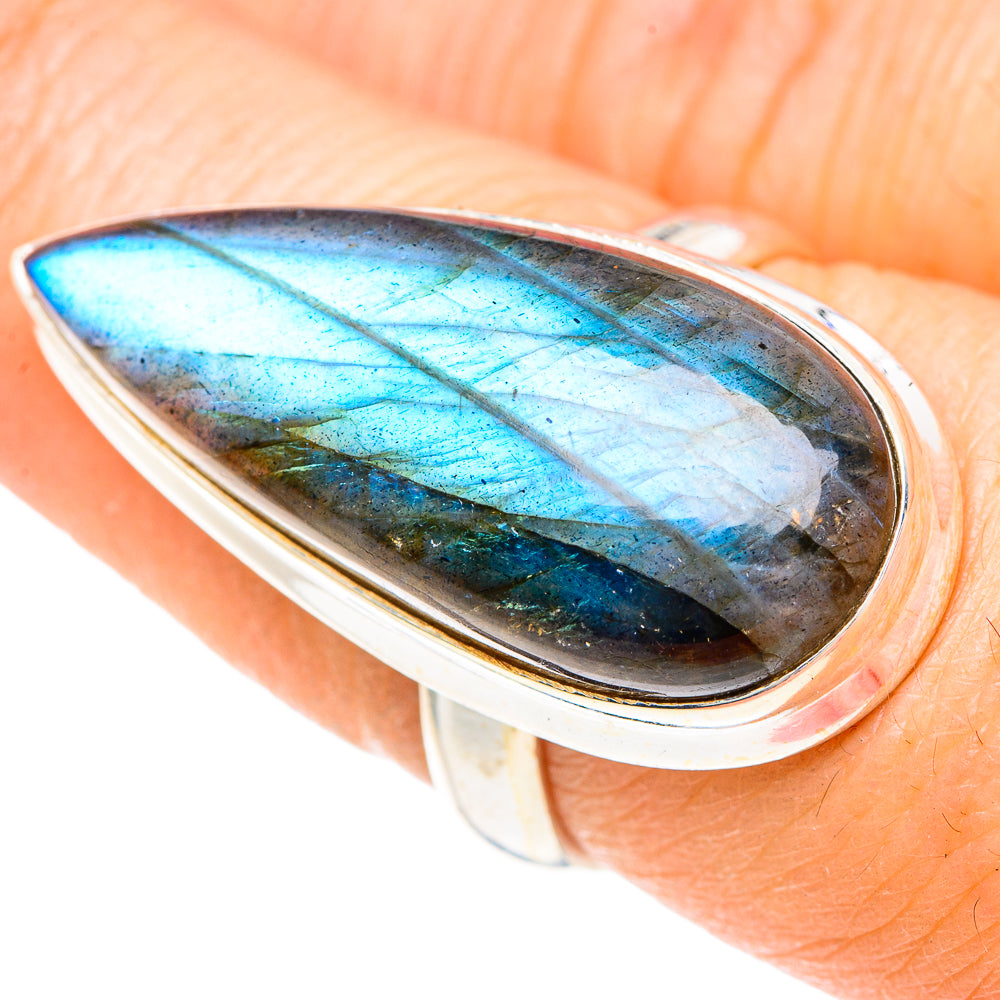 Labradorite Rings handcrafted by Ana Silver Co - RING90911