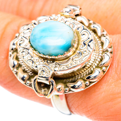 Larimar Rings handcrafted by Ana Silver Co - RING90915