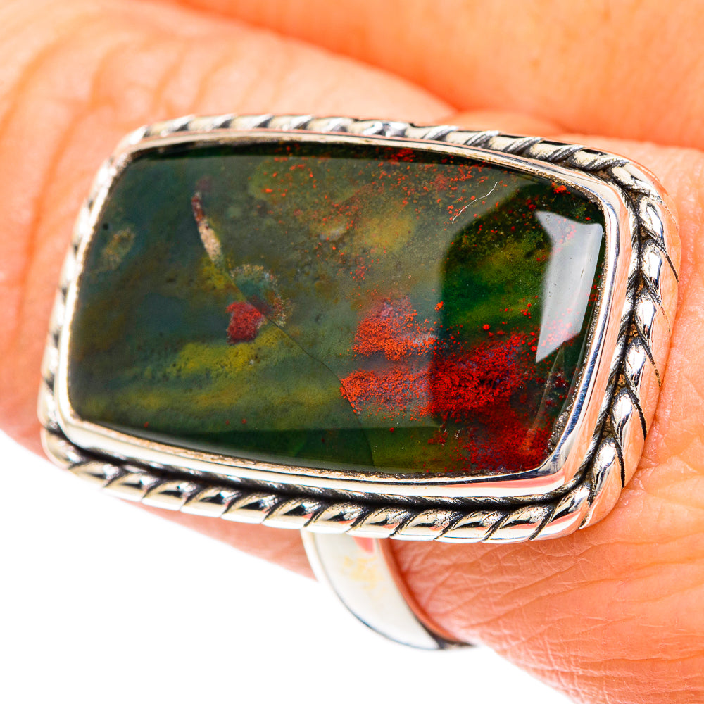 Bloodstone Rings handcrafted by Ana Silver Co - RING90918