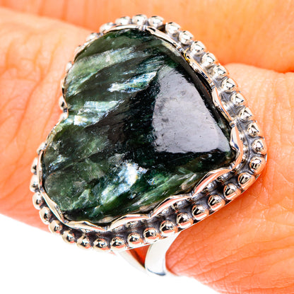 Seraphinite Rings handcrafted by Ana Silver Co - RING90921