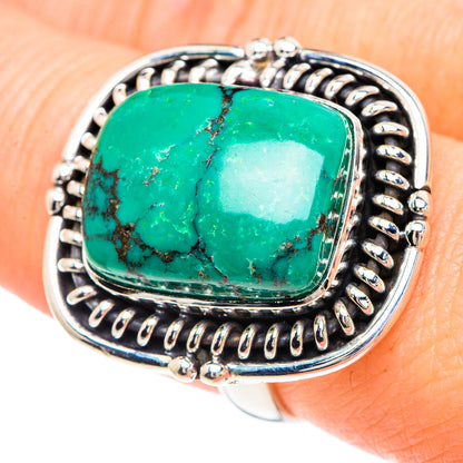 Tibetan Turquoise Rings handcrafted by Ana Silver Co - RING90923