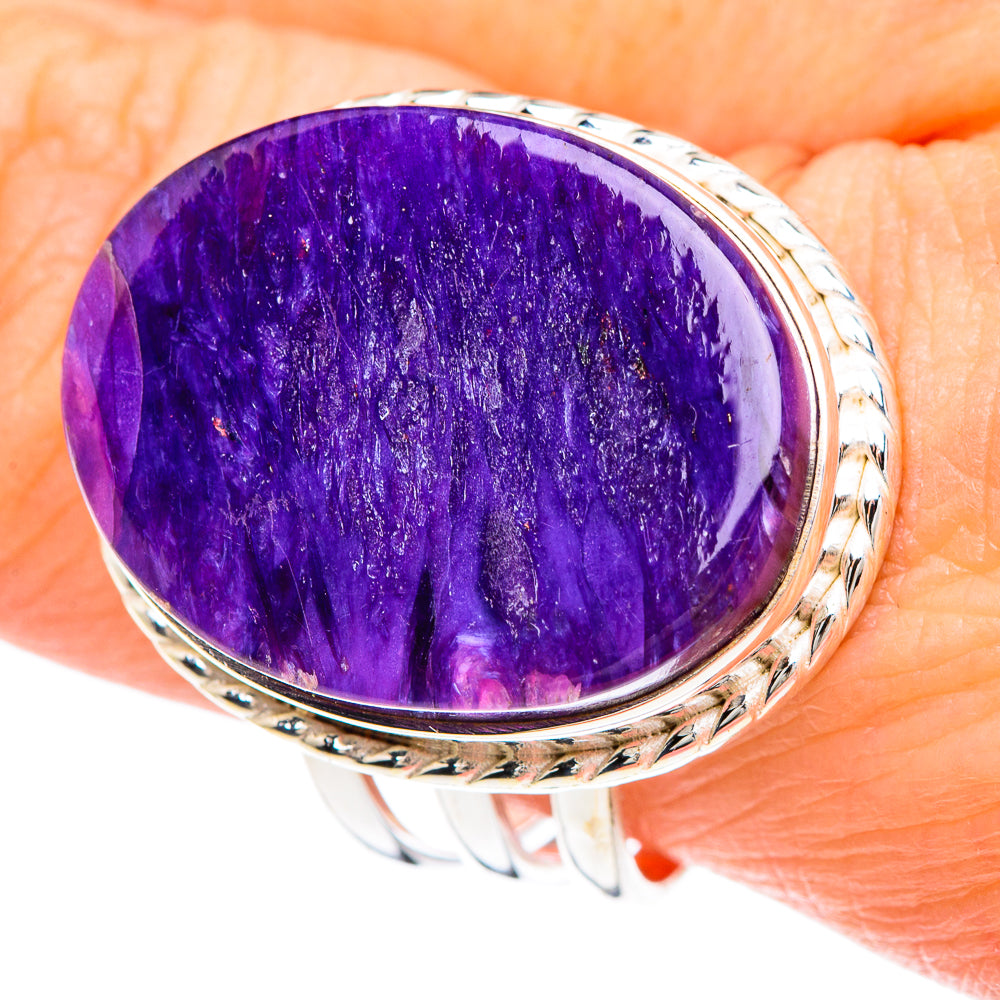Charoite Rings handcrafted by Ana Silver Co - RING90943