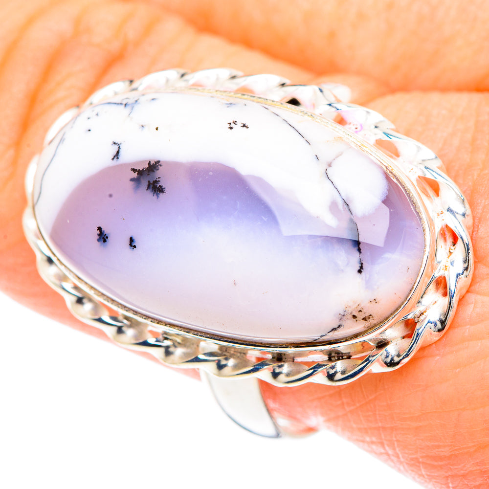Dendritic Opal Rings handcrafted by Ana Silver Co - RING90945