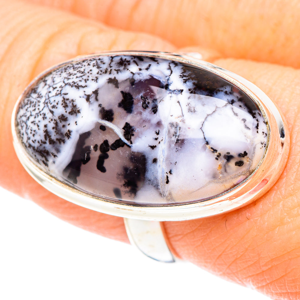 Dendritic Opal Rings handcrafted by Ana Silver Co - RING90948