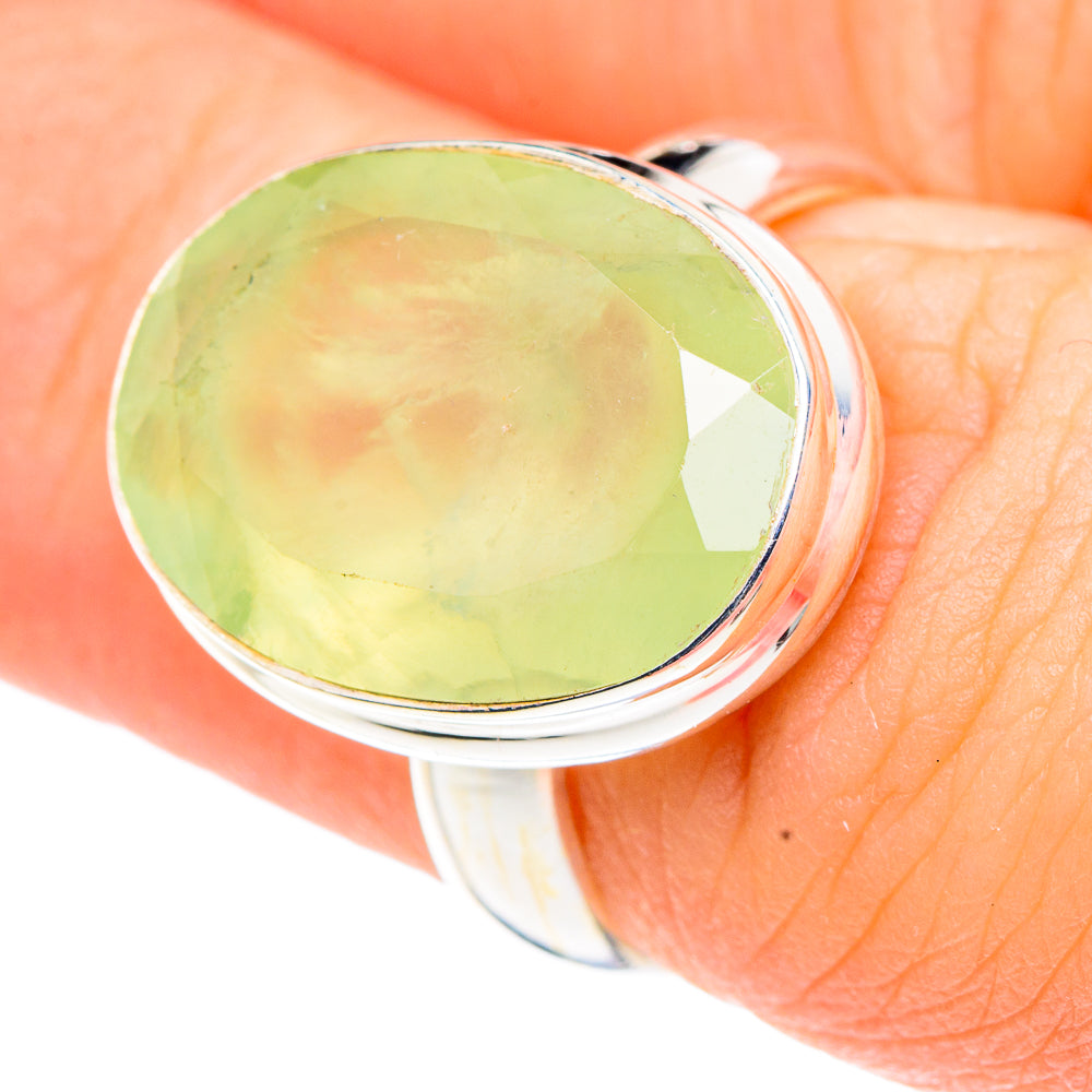 Prehnite Rings handcrafted by Ana Silver Co - RING90963