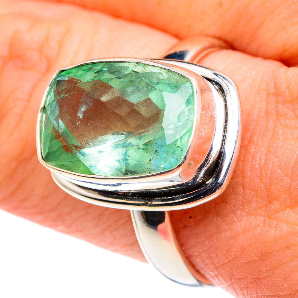 Green Fluorite Rings handcrafted by Ana Silver Co - RING90965