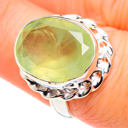 Prehnite Rings handcrafted by Ana Silver Co - RING90966