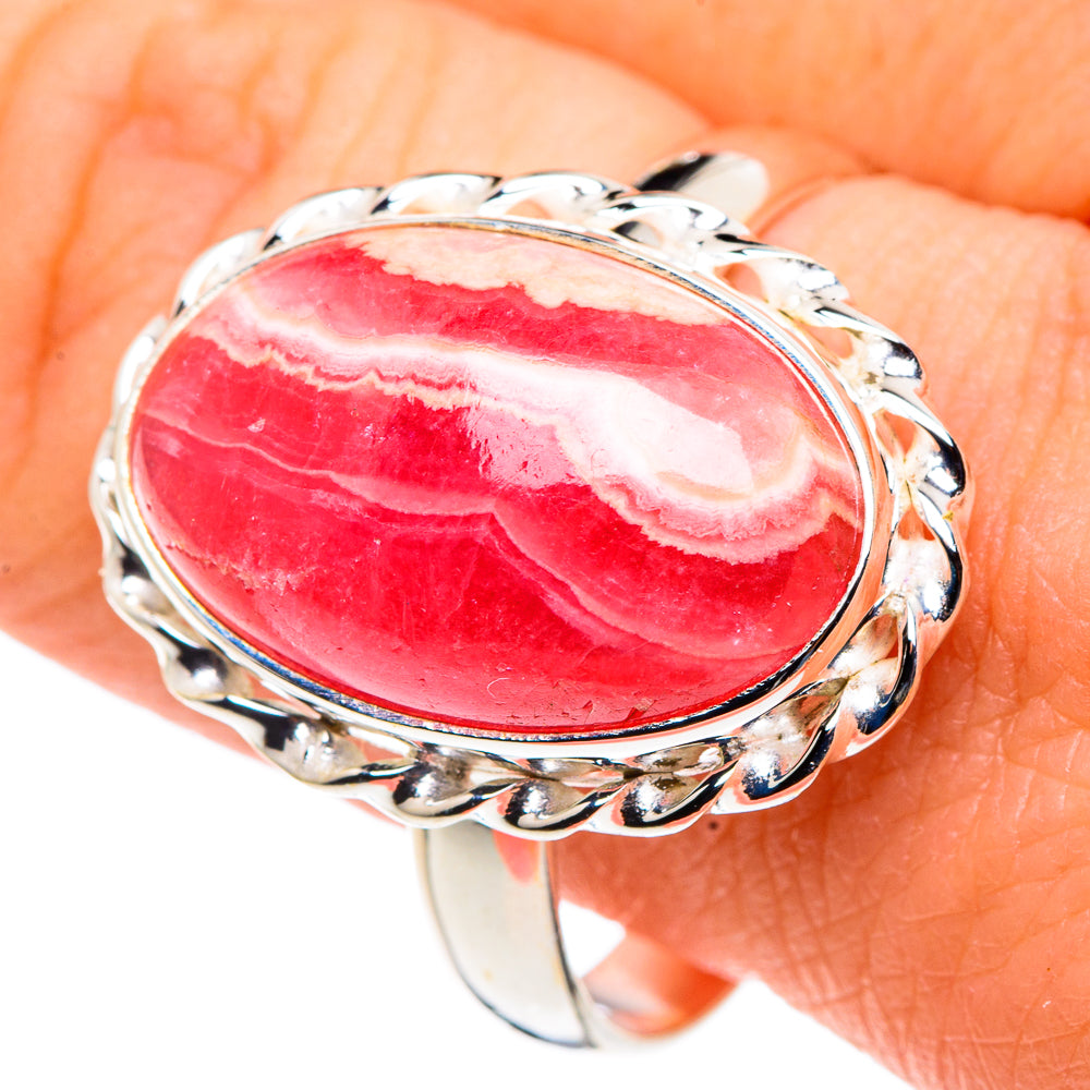 Rhodochrosite Rings handcrafted by Ana Silver Co - RING90972