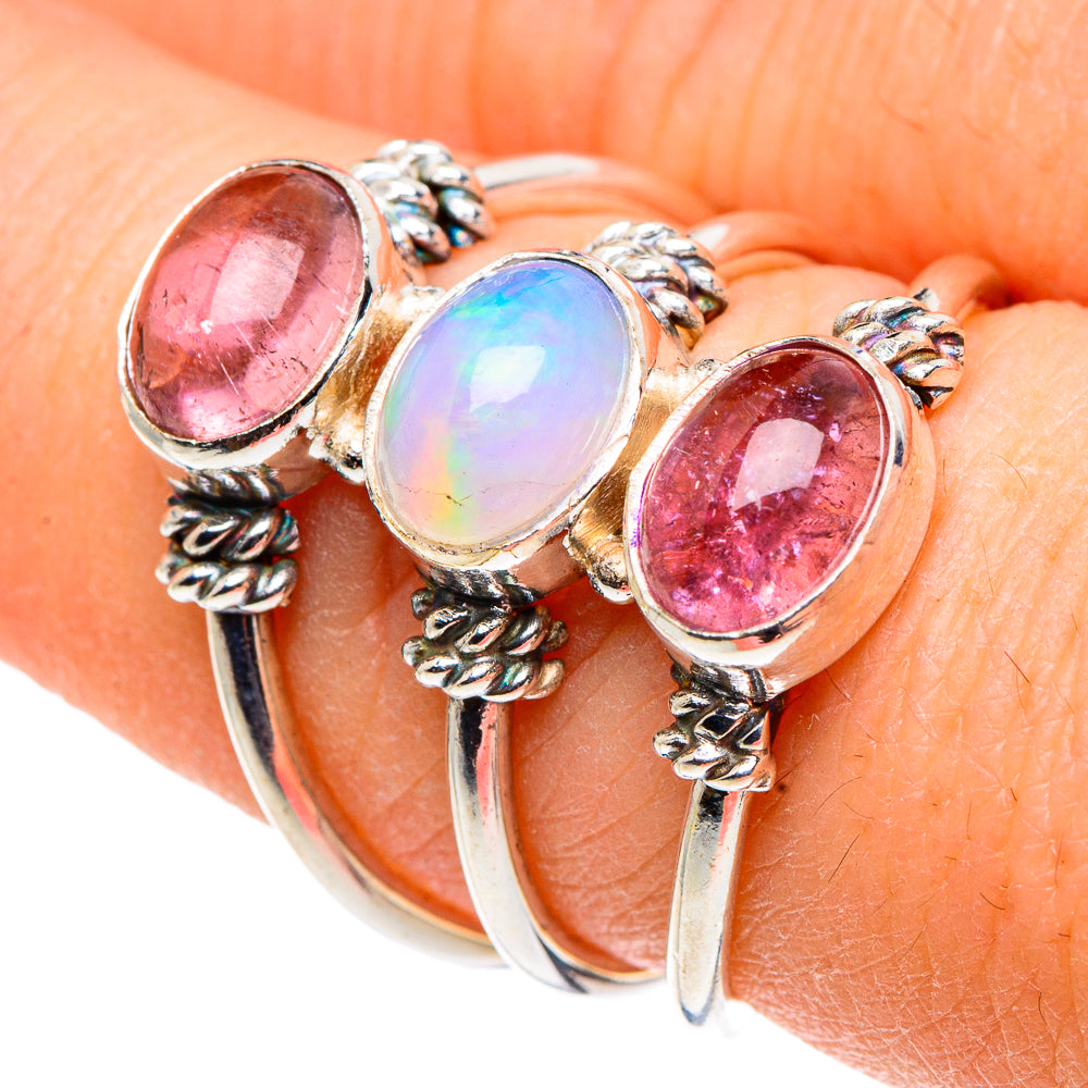 Ethiopian Opal Rings handcrafted by Ana Silver Co - RING90984