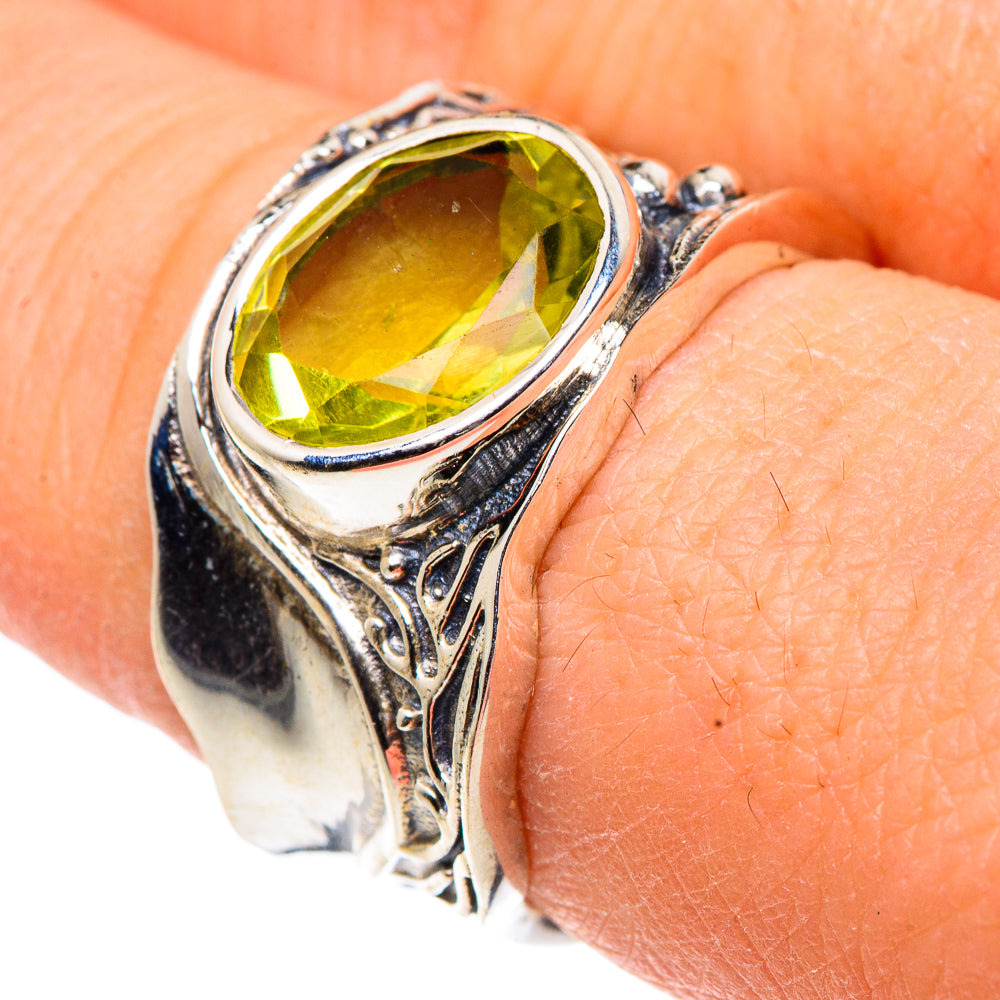 Lemon Quartz Rings handcrafted by Ana Silver Co - RING90986