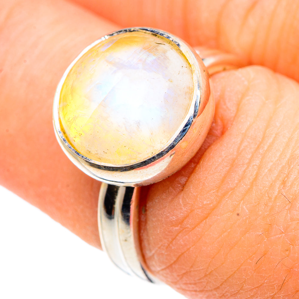Yellow Moonstone Rings handcrafted by Ana Silver Co - RING90987