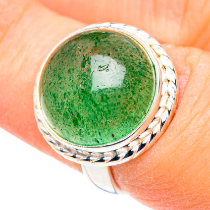 Green Aventurine Rings handcrafted by Ana Silver Co - RING90997