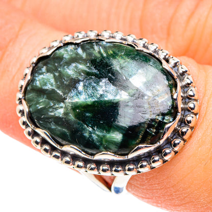 Seraphinite Rings handcrafted by Ana Silver Co - RING91000