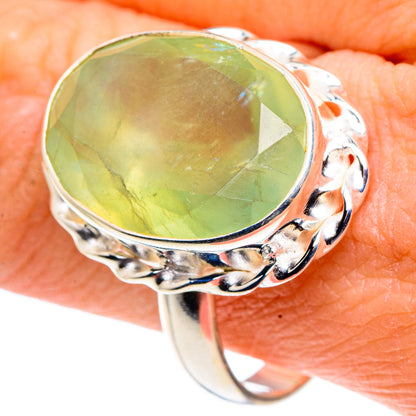 Prehnite Rings handcrafted by Ana Silver Co - RING91002