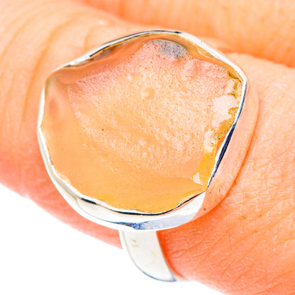Libyan Desert Glass Rings handcrafted by Ana Silver Co - RING91007