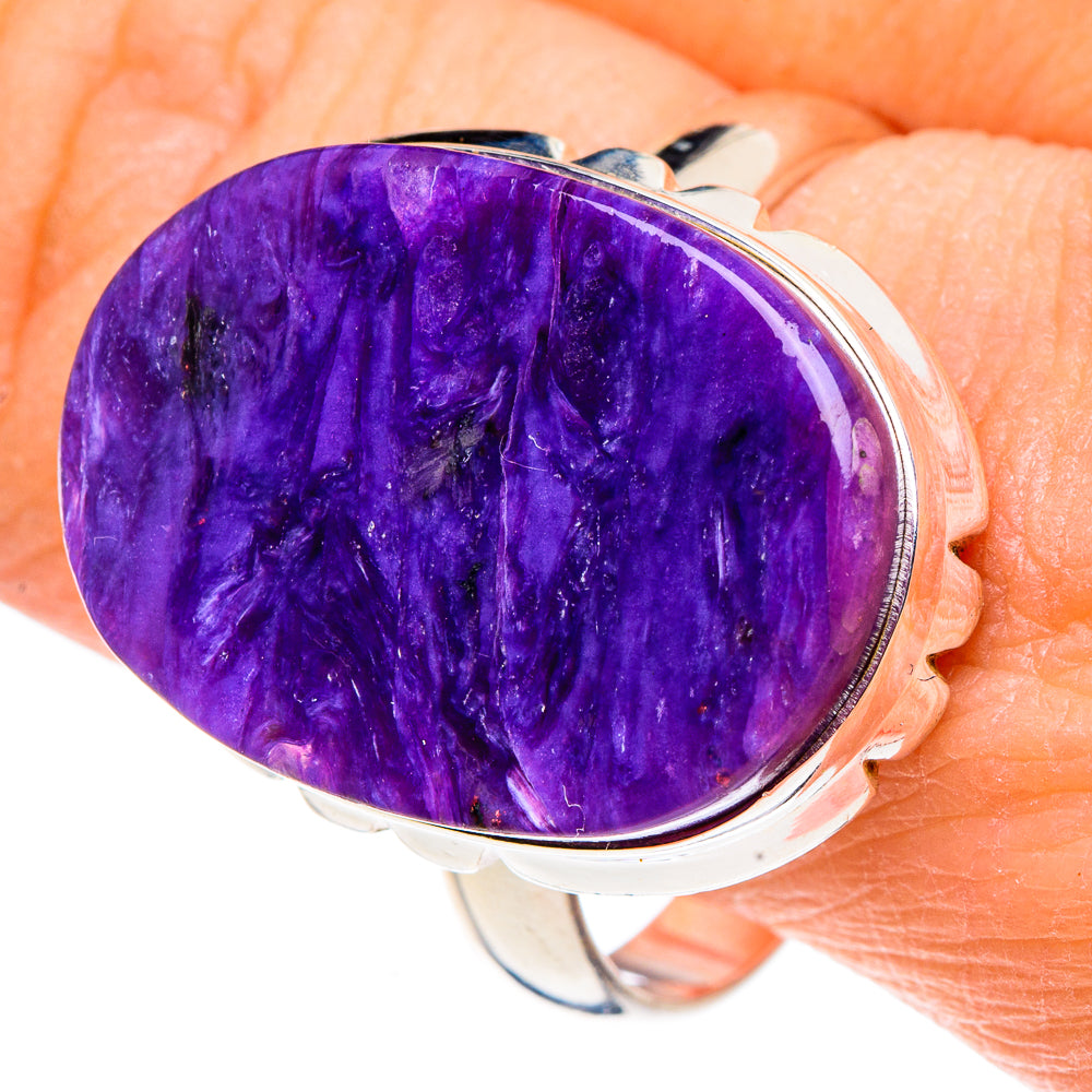 Charoite Rings handcrafted by Ana Silver Co - RING91013