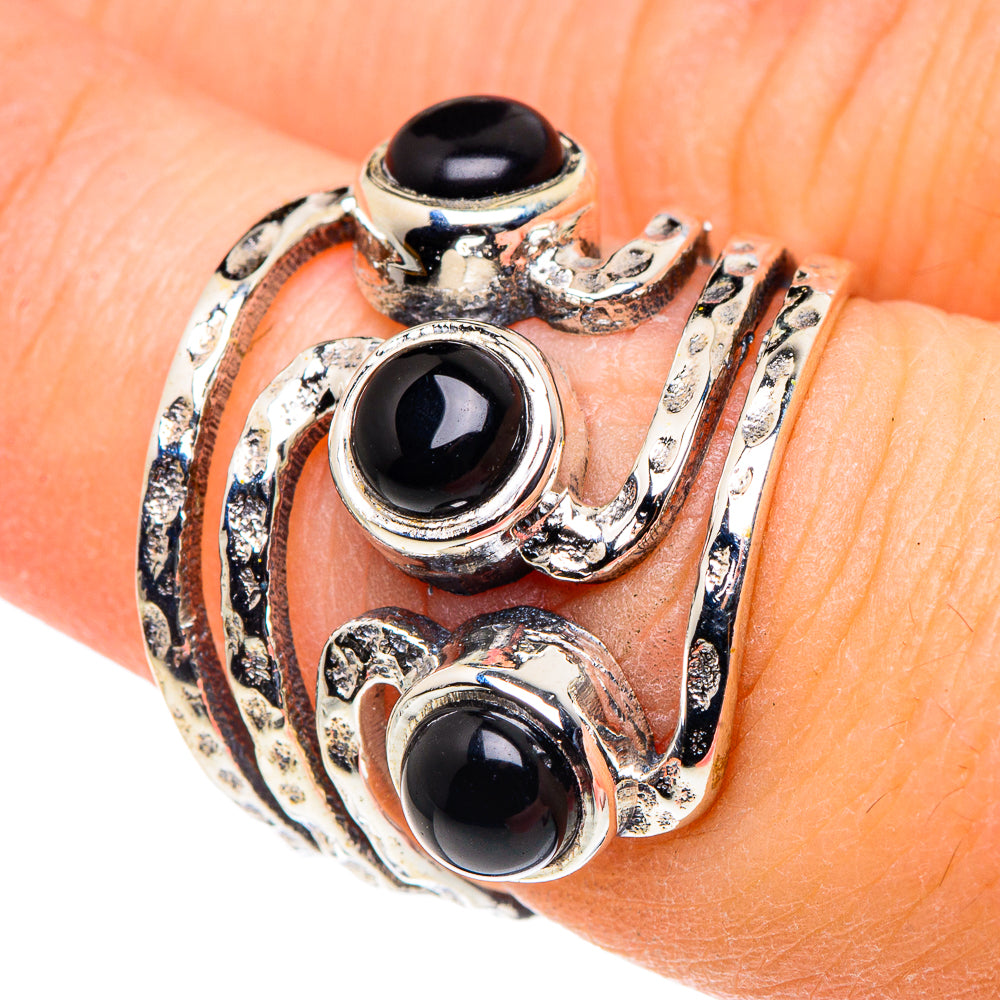 Black Onyx Rings handcrafted by Ana Silver Co - RING91016