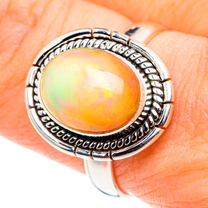 Ethiopian Opal Rings handcrafted by Ana Silver Co - RING91021