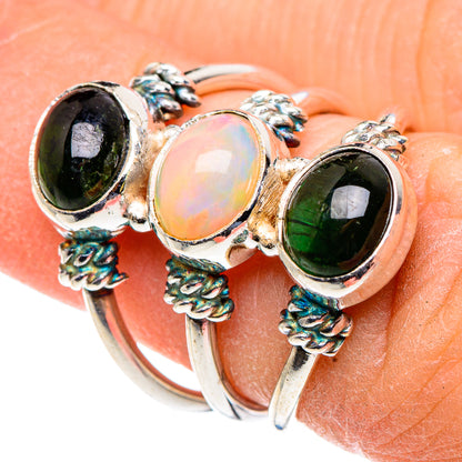 Ethiopian Opal Rings handcrafted by Ana Silver Co - RING91022