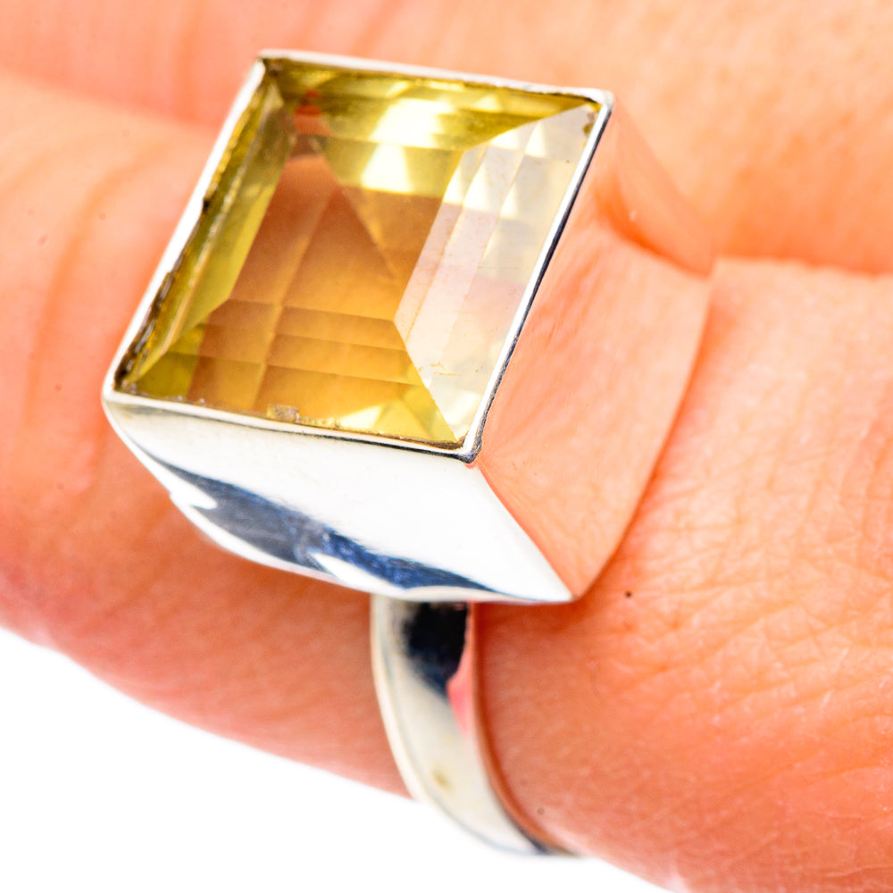 Lemon Quartz Rings handcrafted by Ana Silver Co - RING91023