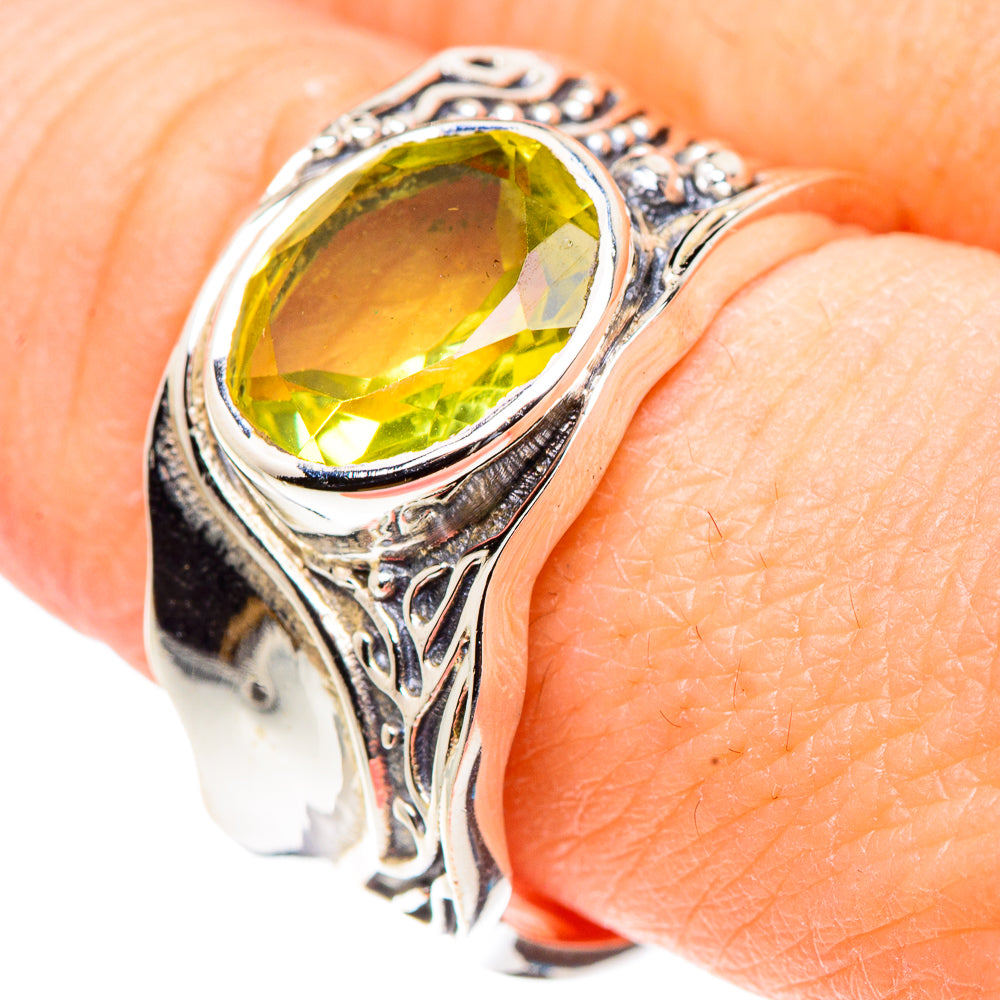 Lemon Quartz Rings handcrafted by Ana Silver Co - RING91024